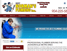 Tablet Screenshot of normansplumbing.com